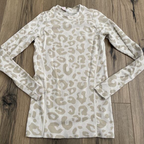 Sweaty Betty White Cream Glisten Seamless Long Sleeve Top Size UK XS US 4 - Picture 3 of 16